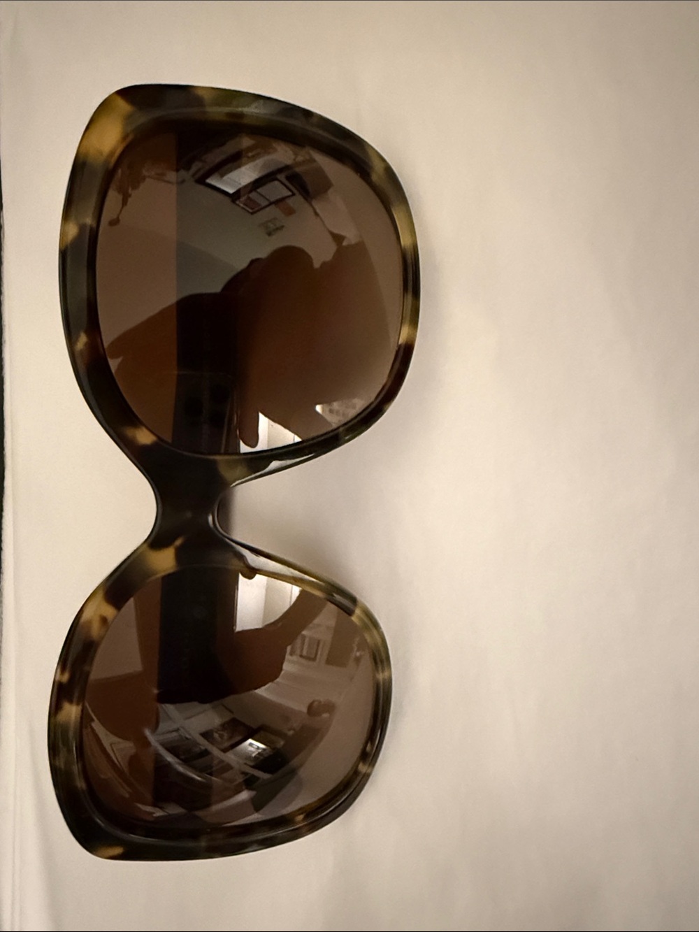 Coach Tortoiseshell Oversized Sunglasses with Brown Lenses